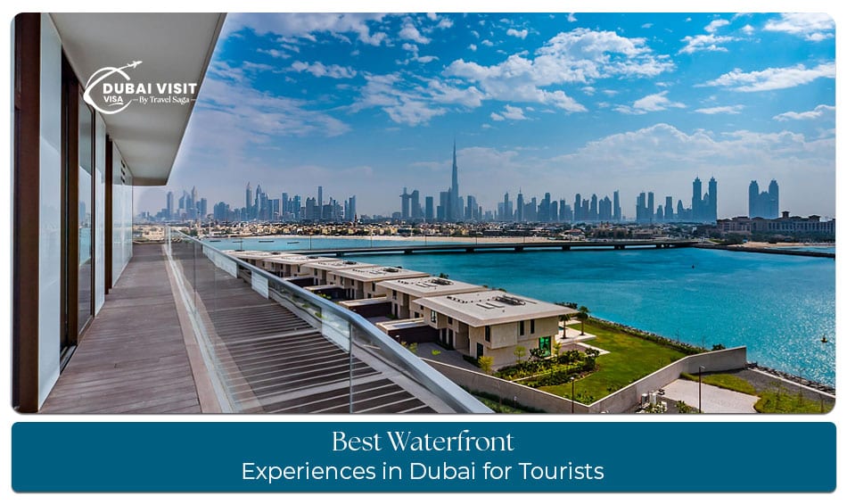 Waterfront experiences in Dubai featuring beaches, marinas, cruises, and seaside attractions