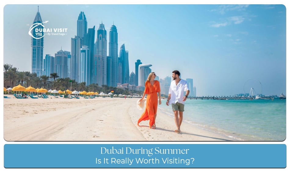 Dubai during summer with indoor attractions, luxury malls, and evening city views