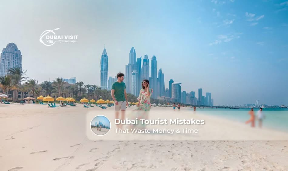 Tourists planning a Dubai trip while avoiding common travel mistakes and unnecessary expenses