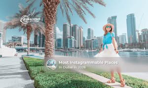 Traveller taking photos at Burj Khalifa, Dubai Marina, Museum of the Future, and Palm Jumeirah